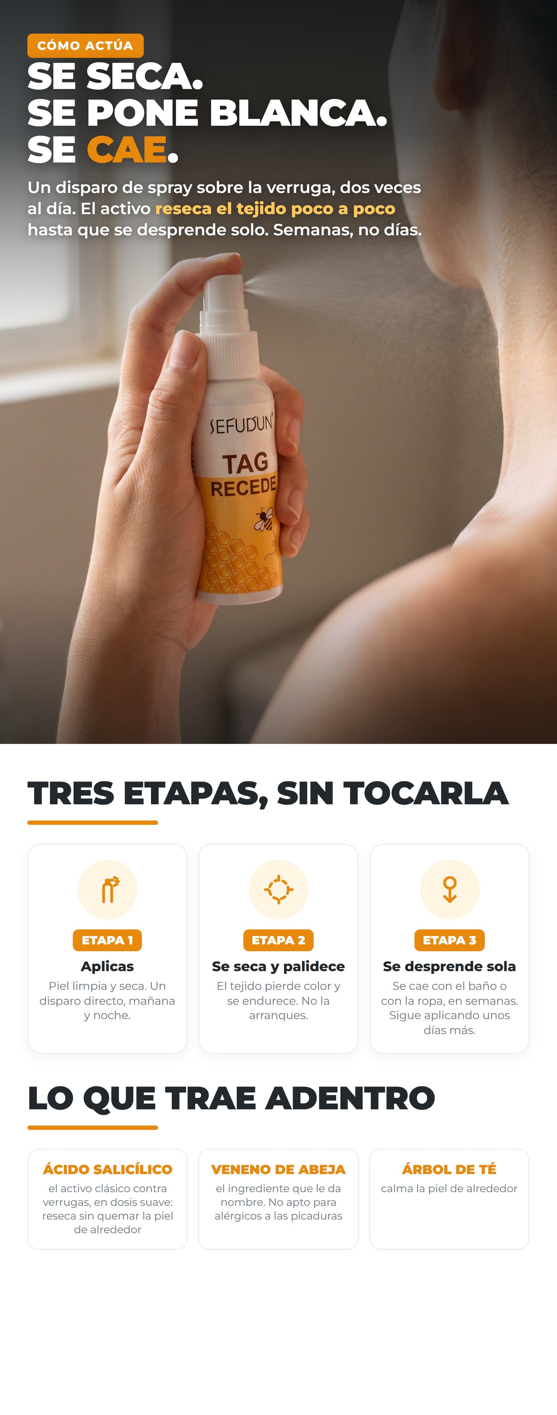 Se seca, se pone blanca, se cae
